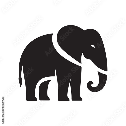 elephant vector silhouette line art logo idea concept collection. abstract icon illustration