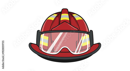 Firefighter Helmet with Visor.