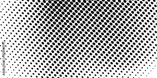 Dotted gradient vector illustration, white and black halftone background, eps 10.