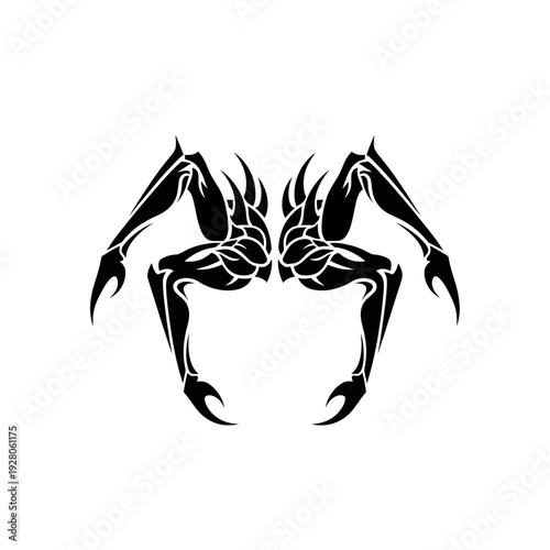 Tribal Spider Legs Tattoo Design
