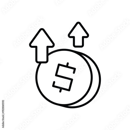 Profit vector icon