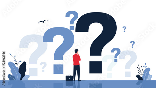 Businessman with a magnifying glass examining a large Bitcoin coin in front of a rising market graph and stacks of paper money bills.