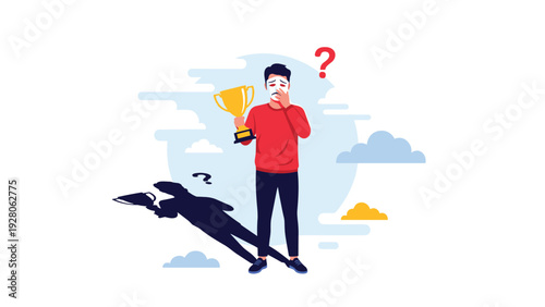 Stressed woman holding her head in frustration standing next to a giant paper bill with checkmarks representing high costs of living.