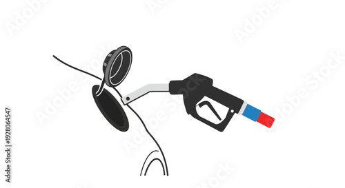 Fuel Pump Nozzle Refueling.