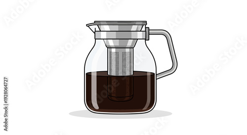 Glass Coffee Maker Jug.