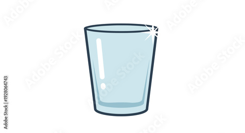 Glass of Water Illustration.