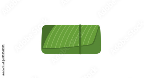 Green leafy wallet mockup.