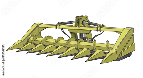 Green Tractor Bucket Attachment.