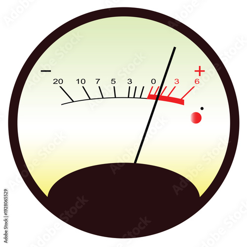 Round VU Meter