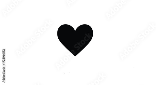 Singel black hearts with variations black and white background