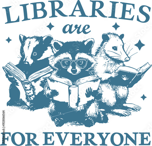 Libraries for everyone svg,
