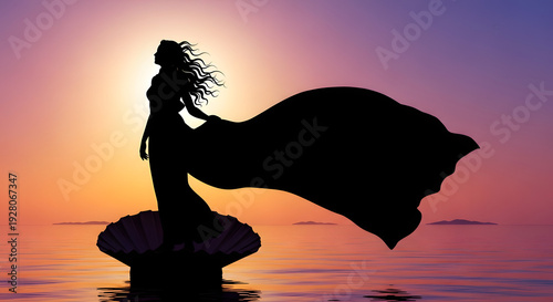silhouette of a woman