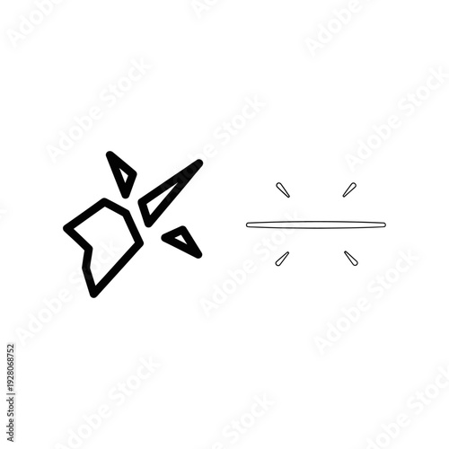 Vector icons symbolizing music and conversation, perfect for apps, websites, and communication platforms.