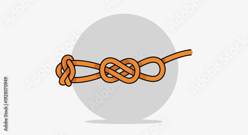 Knot in Orange Rope.