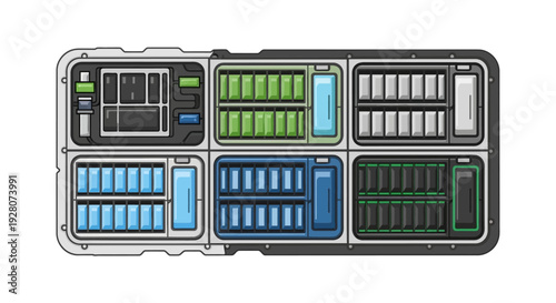 Battery Cell Storage Case.