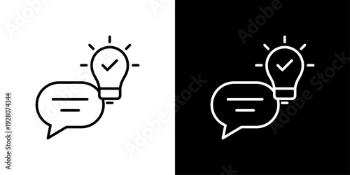 Communicate Icon Sheet Black And White