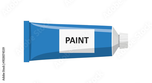 Blue Paint Tube.