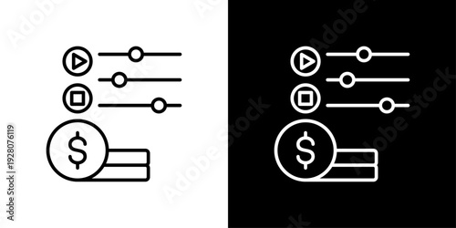 Control Icon Sheet Black And White