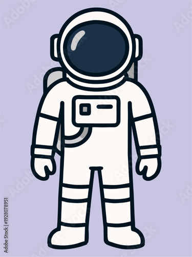 Illustration of an astronaut wearing a spacesuit