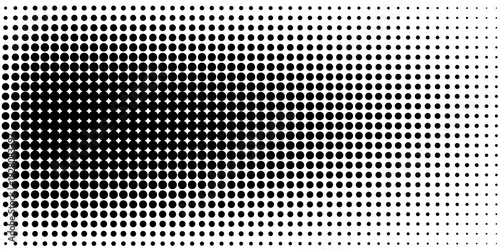 Dotted gradient vector illustration, white and black halftone background, eps 10.
