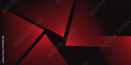 Modern red polygon elegant background vector illustration, banner business product present abstract