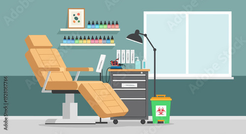 Dentist Chair and Equipment in Clinic.