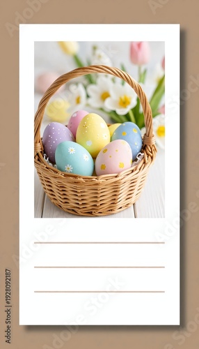 Wallpaper Mural easter eggs in basket Torontodigital.ca