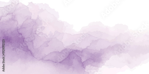 An abstract pink and blue watercolor background features a vintage paper texture with soft clouds and ethereal smoke drifts suggesting a serene winter sky