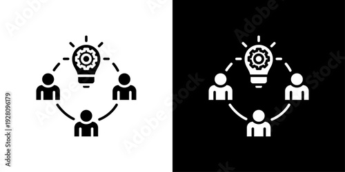 Creative Team Icon Sheet Black And White