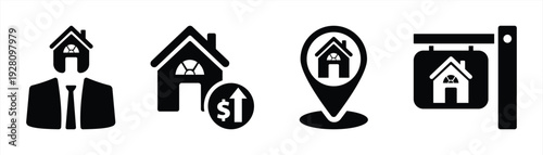 Real Estate and Property Management Icon Set