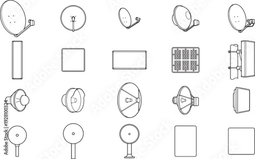 Satellite Dishes Array 