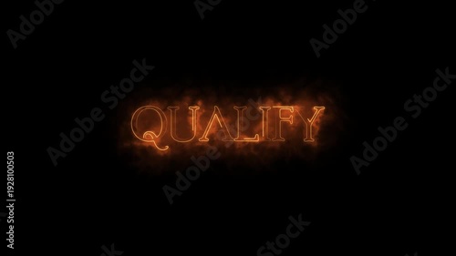 Qualify- Glitch Effect animation. Qualify text with glitch effect animated.