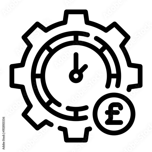 pound line icon