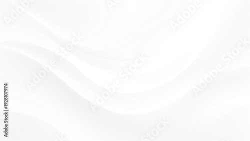White abstract background with wavy lines and smooth curves