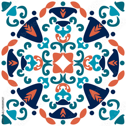 A large portfolio of diverse ornamental tile vectors in various color palettes. Comprehensive resource for interior designers, architects, and digital artists.