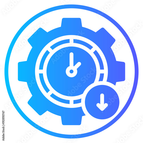 down arrow gradient icon