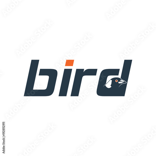 Bird logo icon isolated on white background