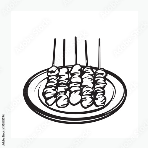 vector illustration of a grill