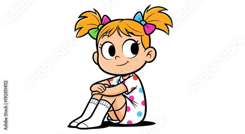 A young girl sitting on the floor with a cast on her leg, looking unhappy