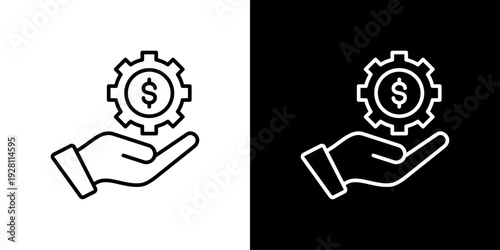 Invoices Icon Sheet Black And White