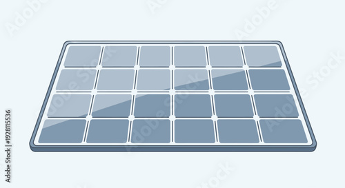 Solar Panel with Grid Pattern.