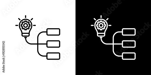 Workflow Icon Sheet Black And White