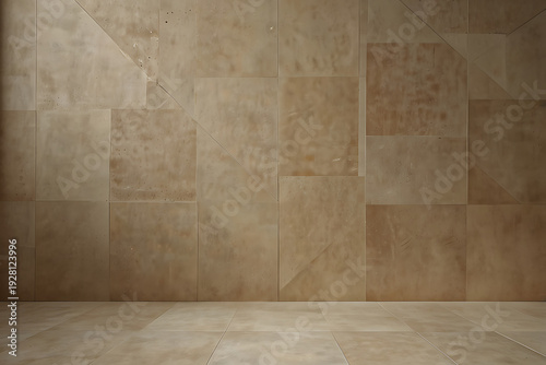 Soft neutral beige background with faint geometric overlay, minimal design