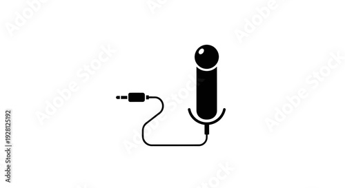 Black wireless earbud with charging cable.