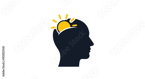 Black silhouette of a human head.