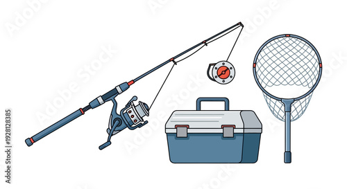 fishing rod and reel
