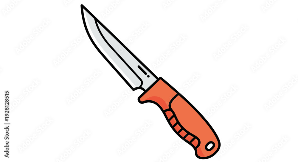 Obraz premium knife on a white background