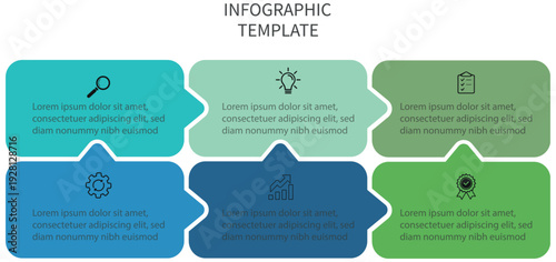 Infographic design template with place for your data. For content, flowchart, steps, timeline, workflow, marketing. Vector illustration.  