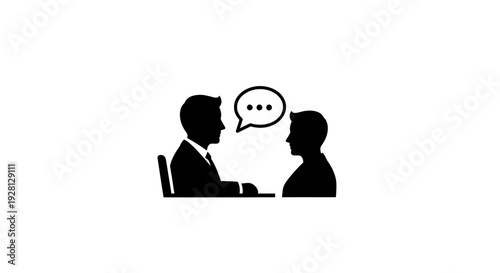 Business people talking in meeting.