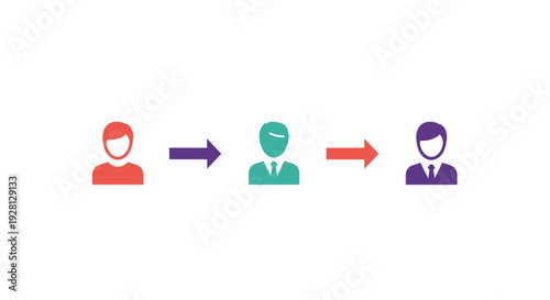 Business people teamwork communication process.